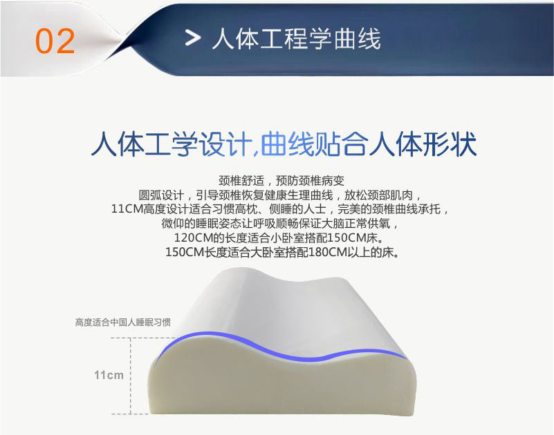親水記憶棉雙人枕頭護(hù)頸椎保健長(zhǎng)枕