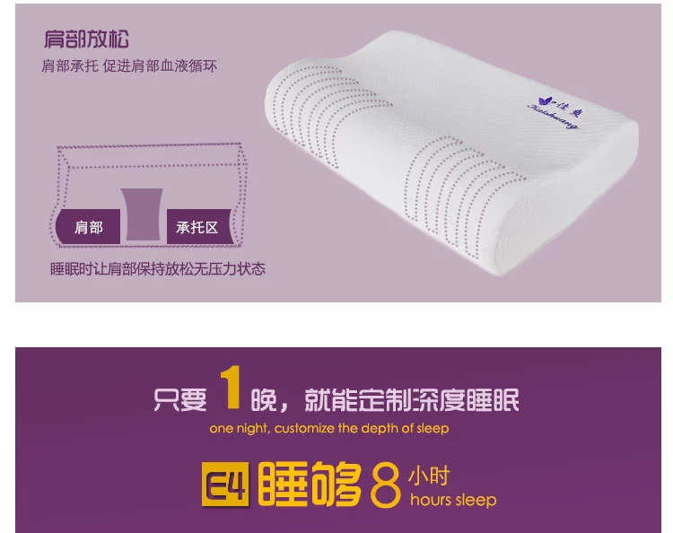 佳爽E4記憶枕改善頸椎保護(hù)健康枕頭護(hù)頸親水棉枕芯專用成人枕