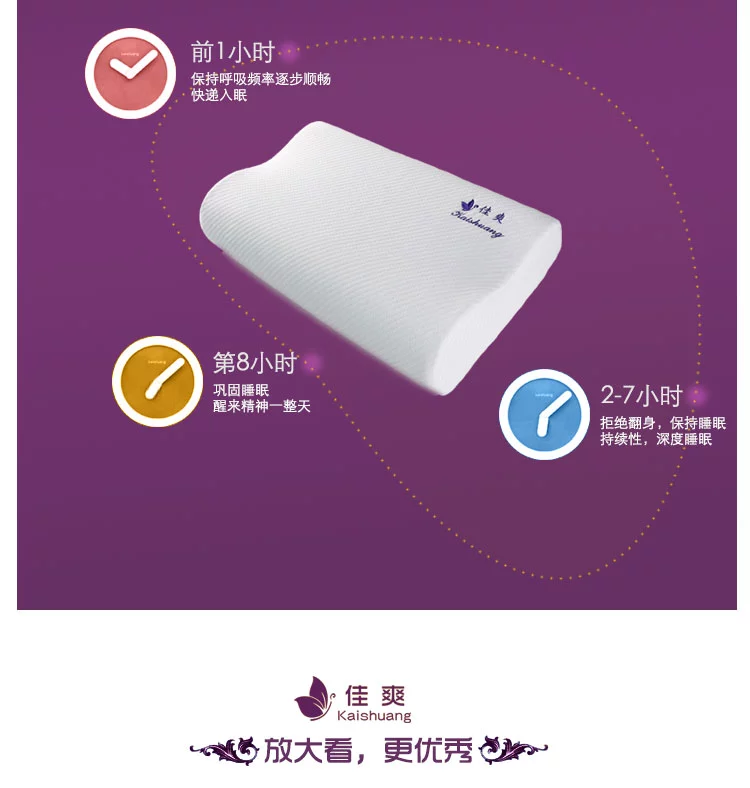 佳爽E4記憶枕改善頸椎保護(hù)健康枕頭護(hù)頸親水棉枕芯專用成人枕