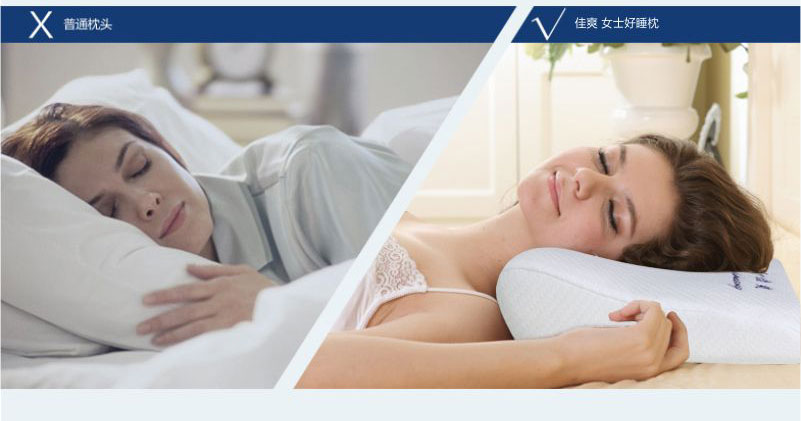 佳爽E3 記憶枕頸椎保健枕頭 頸椎護(hù)頸親水記憶棉枕芯 男女專用長枕頭
