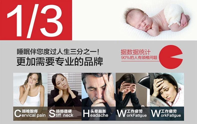 佳爽F(xiàn)21 按摩顆粒記憶枕頭 保護(hù)頸椎護(hù)頸枕 親水棉健康枕芯 失眠枕頭