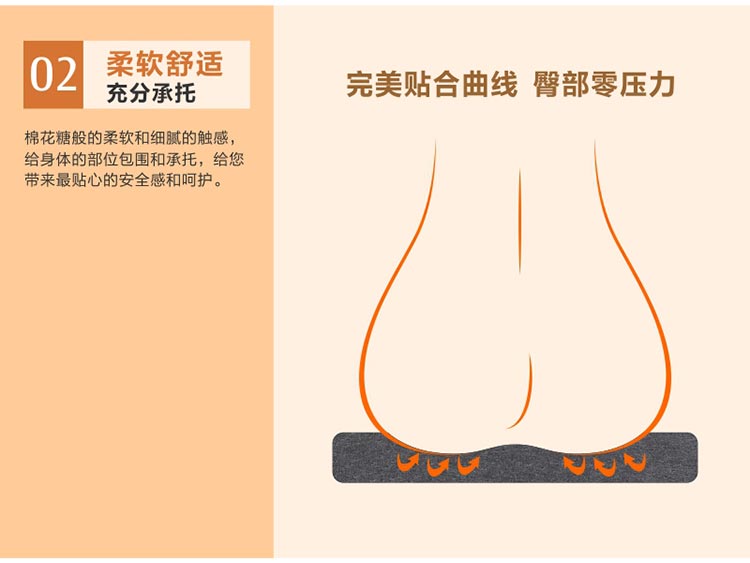 佳爽DZ1 親水記憶棉坐墊 車用加厚加大透氣慢回彈美臀沙發(fā)座椅墊